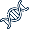 Genetic testing DNA icon