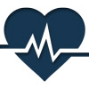Heart rate icon in blue